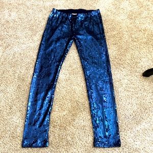 Blue Sequin Leggings | Poshmark